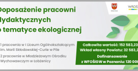 Powstaną trzy nowe pracownie edukacji ekologicznej