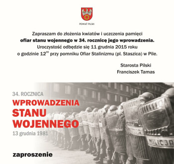 34. rocznica wprowadzenia stanu wojennego