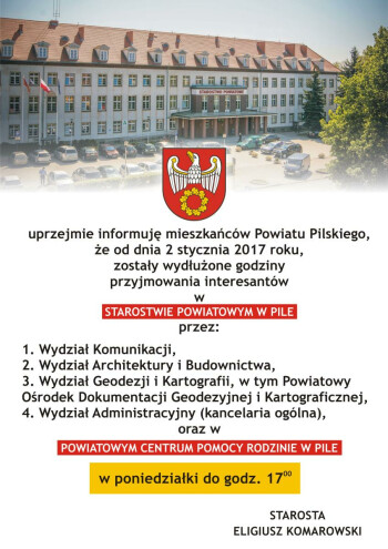 Urząd wydłuża godziny przyjmowania interesantów