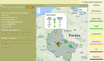 W Pile przekroczony poziom pyłu PM10