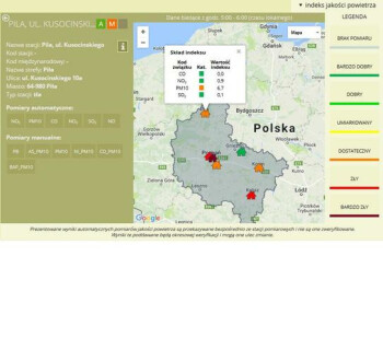 Uwaga: przekroczenie poziomu dopuszczalnego dla pyłu PM10 