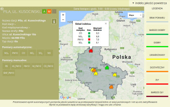 W Pile znów przekroczony poziom PM10