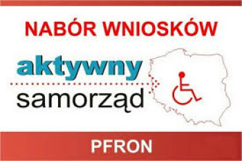 Uwaga niepełnosprawni! Rusza nabór wniosków w ramach pilotażowego programu PFRON pn. „Aktywny Samorząd” Moduł I - likwidacja barier utrudniających aktywizację społeczną i zawodową