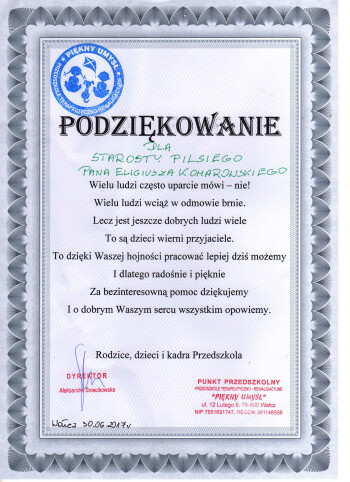 Przedszkole Tarapeutyczno-Rewalidacyjne "Piękny Umysł"