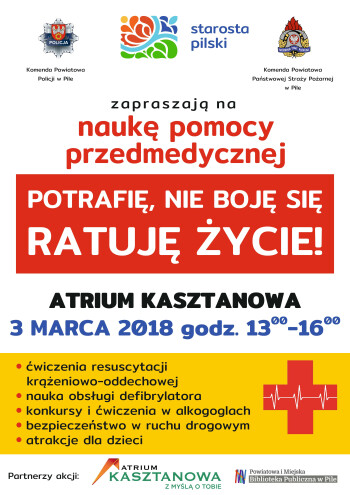 Ratuję życie! W sobotę zapraszamy na szkolenia z pierwszej pomocy