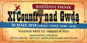 Rodzinny Piknik Country nad Gwdą już w sobotę na stadionie przy Okrzei 