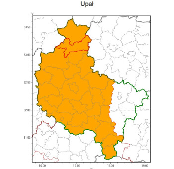 Ostrzeżenie przed dużymi upałami