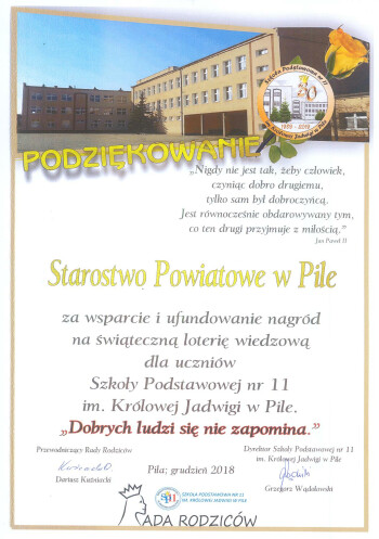 Szkoła Podstawowa nr 11 w Pile im. Królowej Jadwigi 