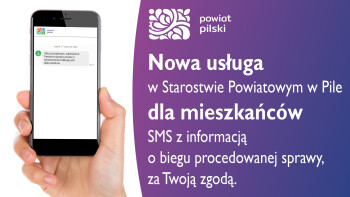 SMS z informacją dla mieszkańca. Nowa usługa w Starostwie Powiatowym w Pile