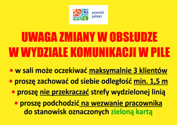 Zmiany w obsłudze klientów w Wydziale Komunikacji 