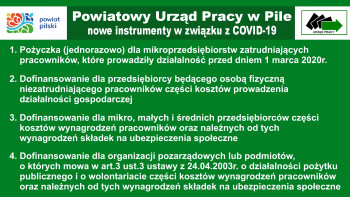 Pomoc dla przedsiębiorców z Powiatowego Urzędu Pracy na czas epidemii koronawirusa