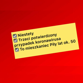 Trzecia osoba z koronawirusem w powiecie pilskim