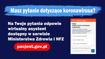 Masz pytania na temat koronawirusa? Odpowie na nie wirtualny asystent