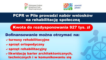 Nabór wniosków ze środków PFRON na rehabilitację społeczną osób niepełnosprawnych