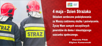 Drodzy Strażacy, dziękujemy za Waszą służbę