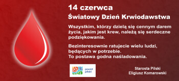 Dziękujemy krwiodawcom