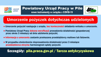 Umarzanie pożyczek i nowe formy wsparcia z PUP