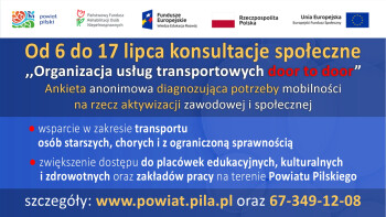 6-17 lipca konsultacje społeczne   „Kompleksowa koncepcja organizacji usług transportowych door-to-door”