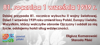 81. rocznica wybuchu II wojny światowej