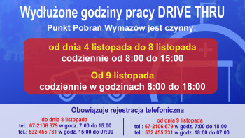 Punkt Drive Thru otwarty dłużej