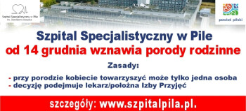 W pilskim szpitalu wznowiono rodzinne porody