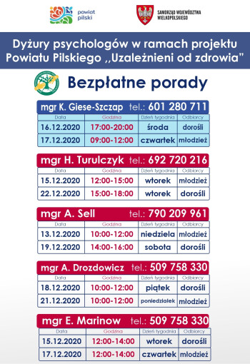 Skorzystaj z bezpłatnej porady specjalisty ds. uzależnień