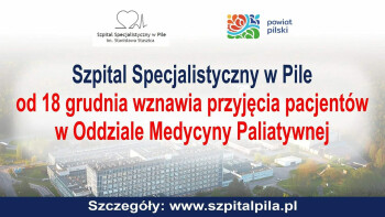 Oddział Medycyny Paliatywnej wznowił przyjmowanie pacjentów