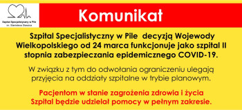 "Szpital Covidowy" w Pile. Szczegóły funkcjonowania  