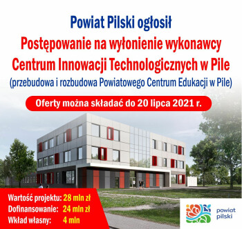 Postępowanie na budowę Centrum Innowacji Technologicznych  