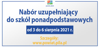 Zapraszamy do szkół prowadzonych przez Powiat Pilski 