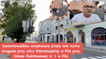 Na prośbę mieszkańców stanęło lustro drogowe. Jest bezpieczniej