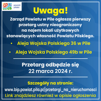 Przetarg na najem pomieszczeń 