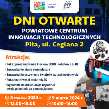 Dni otwarte w Powiatowym Centrum Innowacji Technologicznych