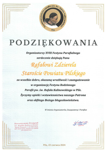 Stowarzyszenie Przyjaciół Św. Rafała Kalinowskiego 