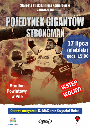 Pojedynek Gigantów Strongman na stadionie przy Okrzei w Pile