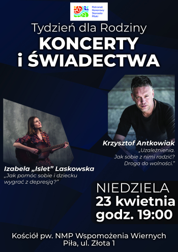 zapowiedź : Koncerty i świadectwa - Koncert Krzysztofa Antkowiaka i Izabeli Laskowskiej