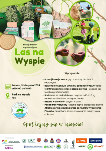 Las na Wyspie w Pile - piknik z okazji 100-lecia lasów