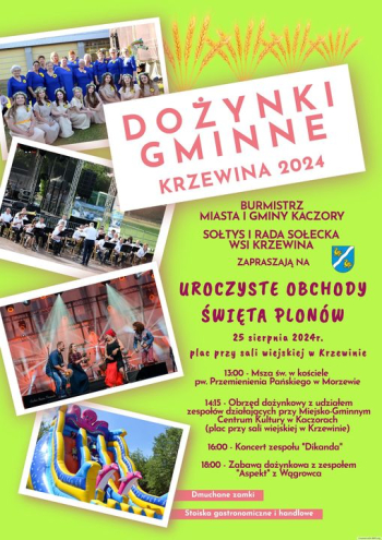 Dożynki Gminy Kaczory w Krzewinie