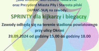 SPRINTY biegaczy na stadionie przy Okrzei w Pile 