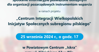 Spotkanie dla organizacji pozarządowych na temat instrumentów wsparcia  