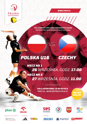 Mecze siatkówki kobiet Polska U16 - Czechy U16