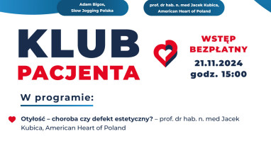 Klub Pacjenta w Pile - Zadbaj o Zdrowie z Fundacją "Z sercem do Pacjenta"