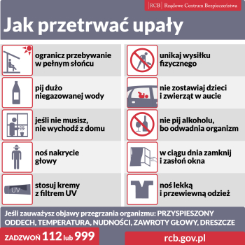 Uwaga na duże upały