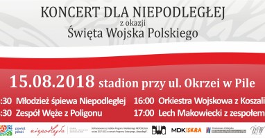 Wielki koncert dla Niepodległej na Święto Wojska Polskiego
