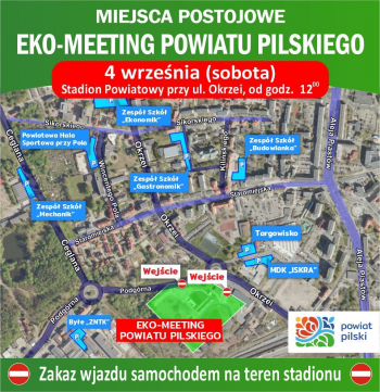 Miejsca postojowe na Eko-Meeting Powiatu Pilskiego 