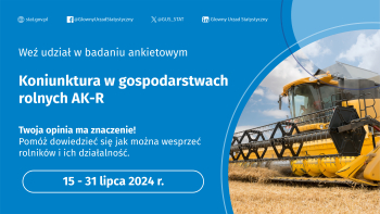 Badania GUS koniunktury w gospodarstwach rolnych 