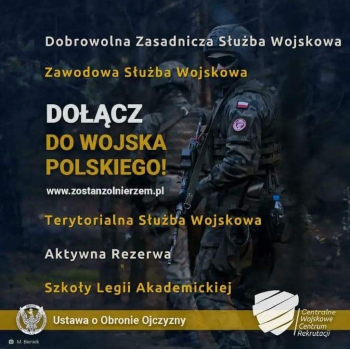 Rekrutacja do służby w Wojsku Polskim