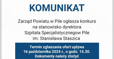 Konkurs na stanowisko dyrektora szpitala 