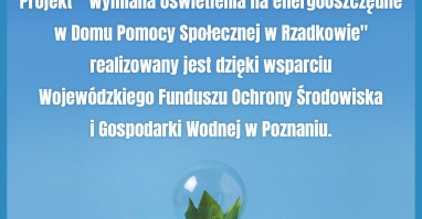 Wymiana oświetlenia w DPS w Rzadkowie 