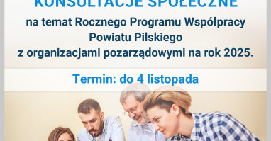 Konsultacje społeczne o współpracy z organizacjami pozarządowymi 